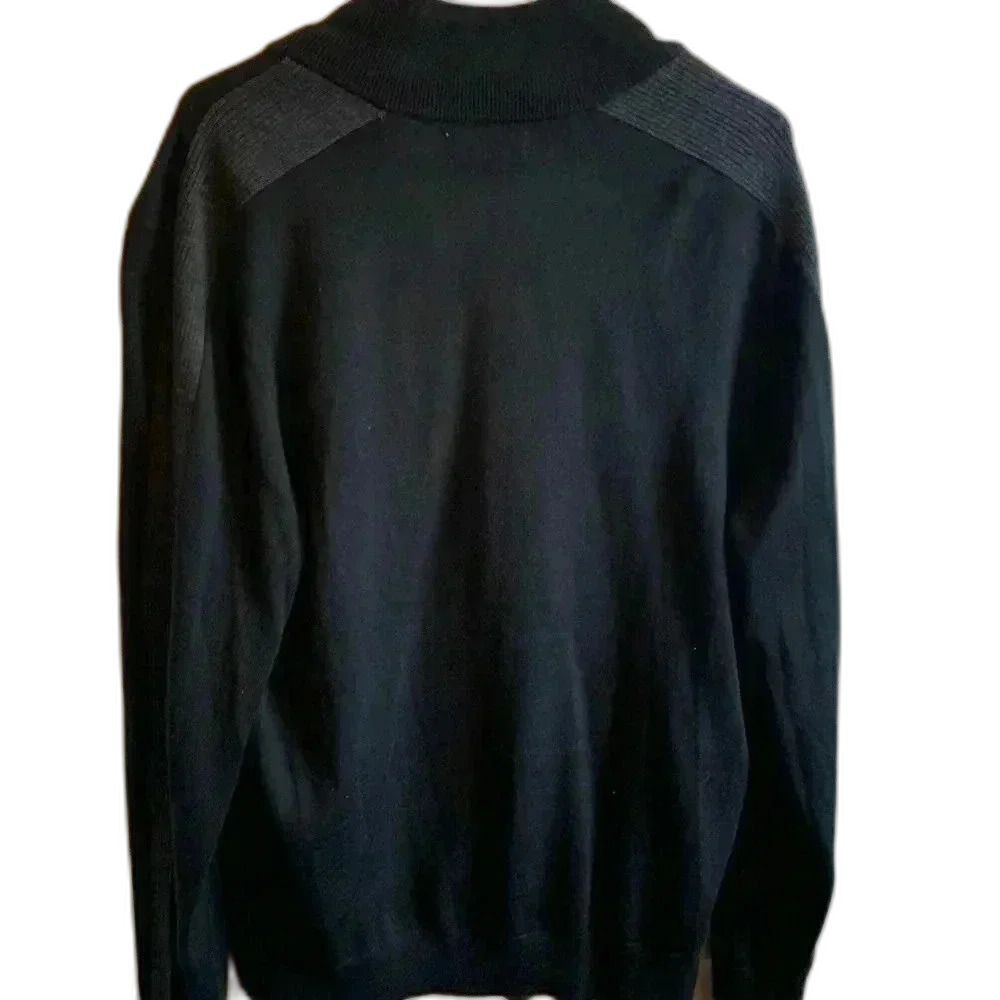 NWT Calvin Klein Black Full Zip Sweater - Picture 2 of 5